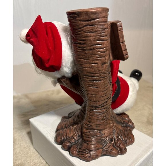 Telco Sleeping Santa Claus by a Tree With Dec 26 Sign 10" Tall 1989 Vintage READ - Picture 3 of 10